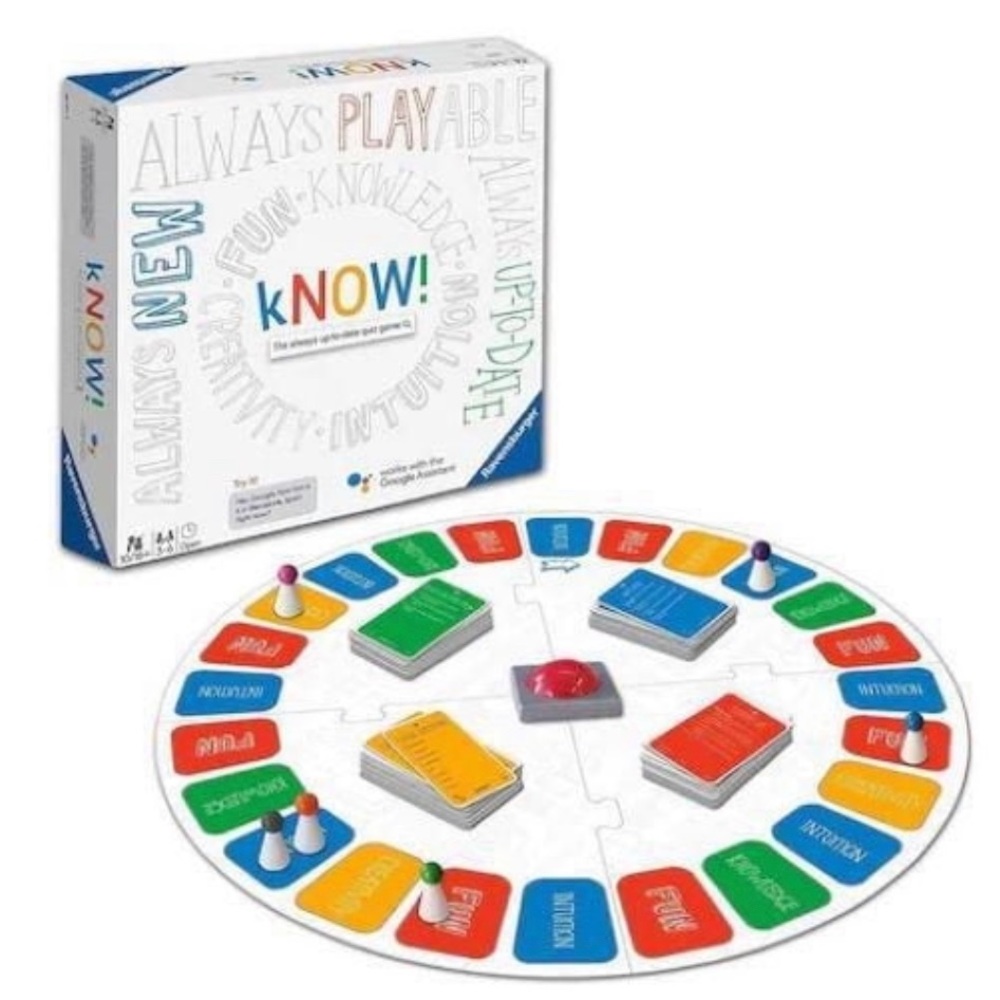 Ravensburger - kNOW! Quiz game - BoardGame- Works with Google Assistant